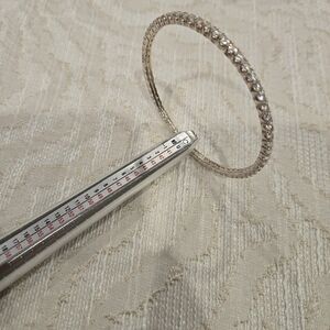 Elegant Silver Bangle Bracelet